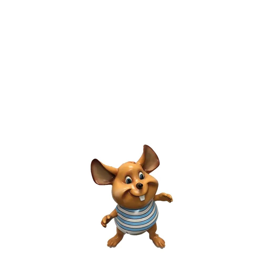 Standing Comic Blue Mouse Life Size Statue A0694B-2009-T