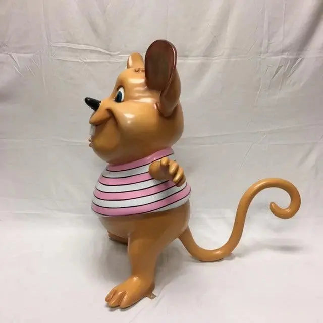 Standing Comic Pink Mouse Life Size Statue A0694P-2009-T