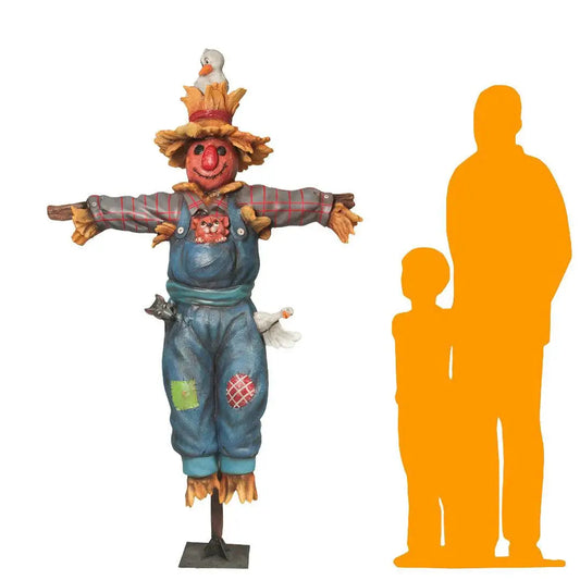 Comic Scarecrow on Post Statue S0126-2013-T