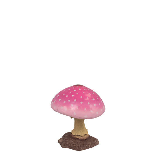 Pink Small Mushroom Over Sized Statue