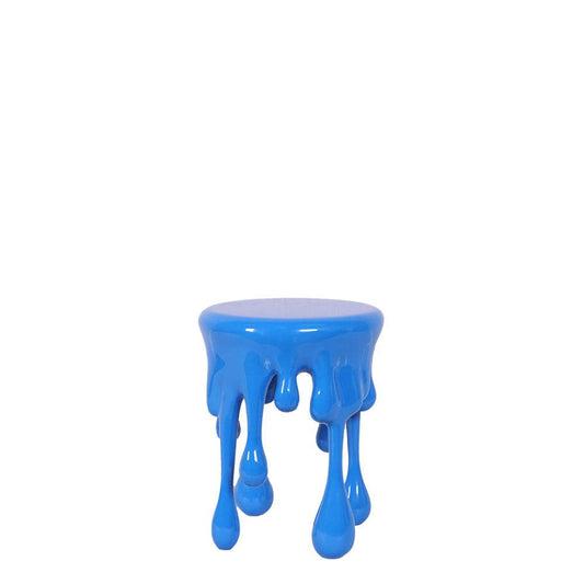 Blue Melting Drip Side Table Statue - LM Treasures Prop Rentals