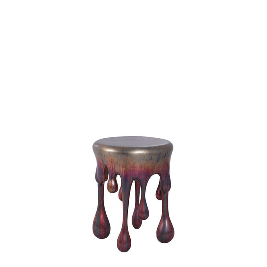 Copper Melting Side Drip Table Statue - LM Treasures Prop Rentals