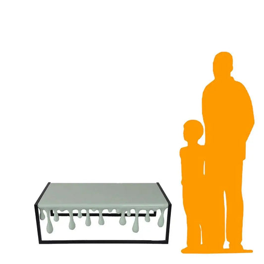 Melting Drip Rectangle Table Statue F0198-210030MG-H