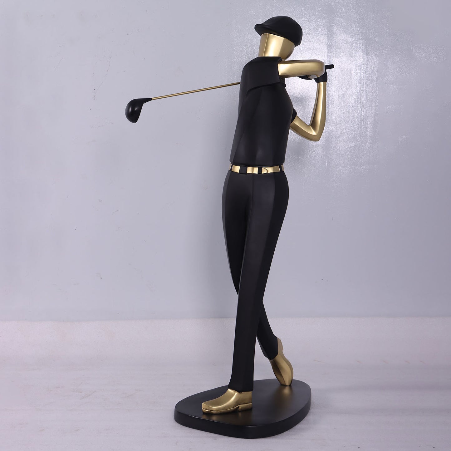 Modern Golfer Life Size Statue