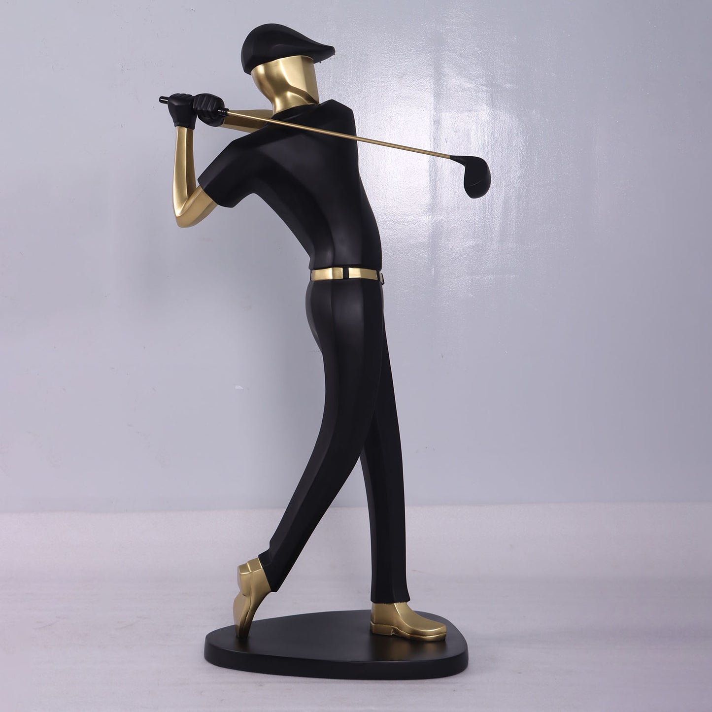 Modern Golfer Life Size Statue