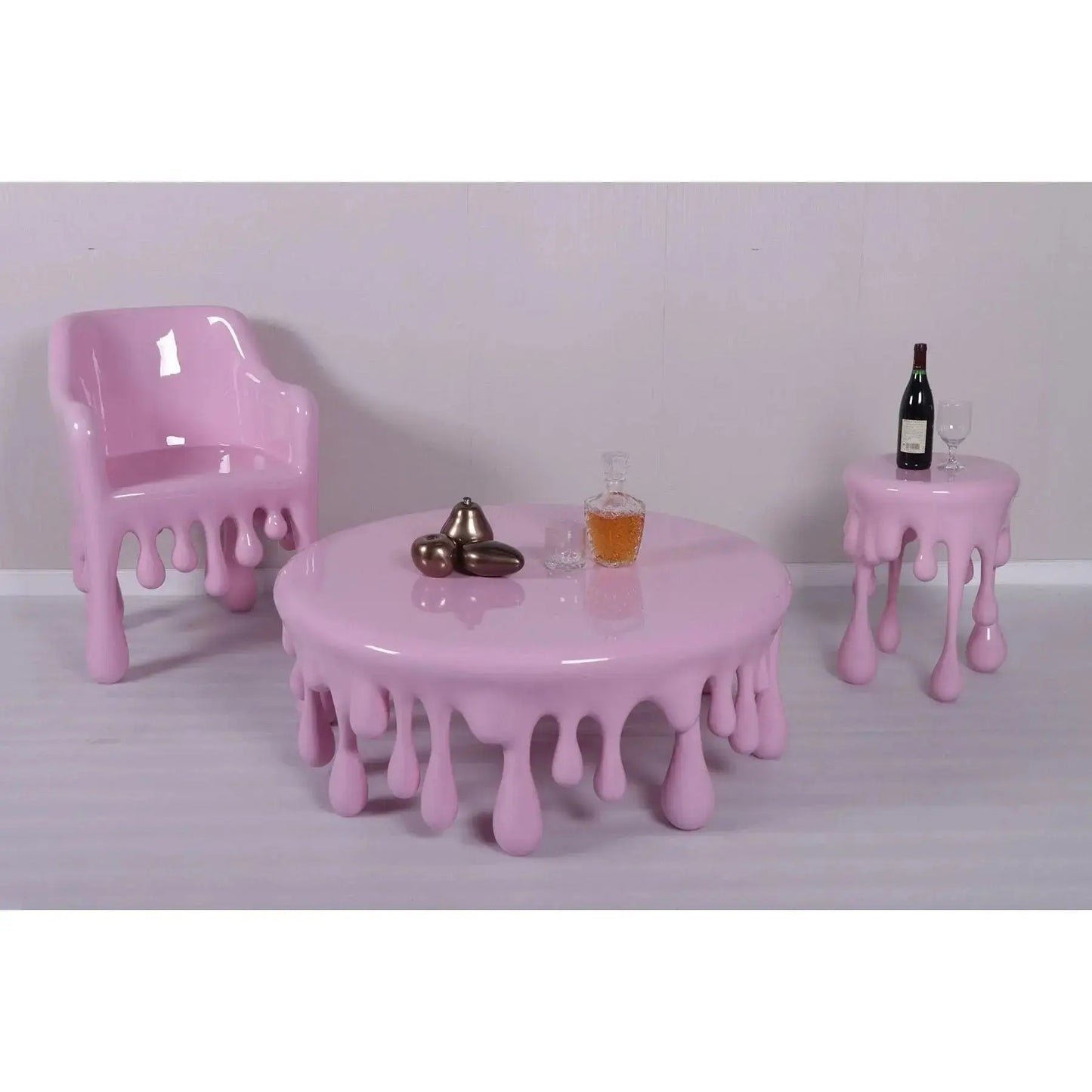 Melting Drip Round Table Statue F0197-210025P-H