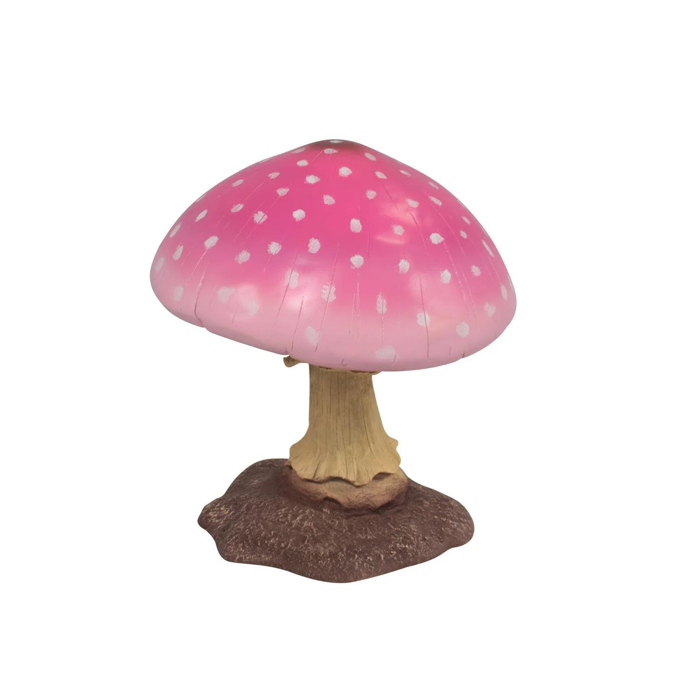 Pink Small Mushroom Over Sized Statue
