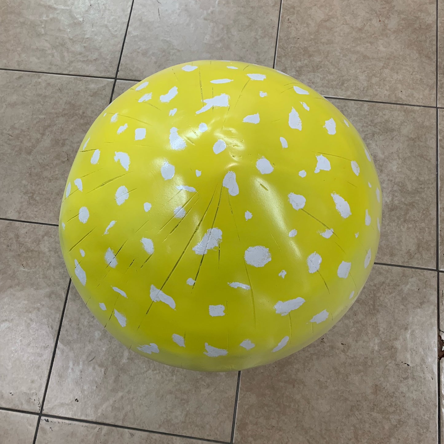 Small Yellow Mushroom Statue