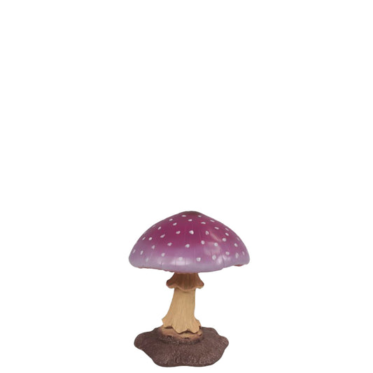 Purple Small Mushroom Over Sized Statue
