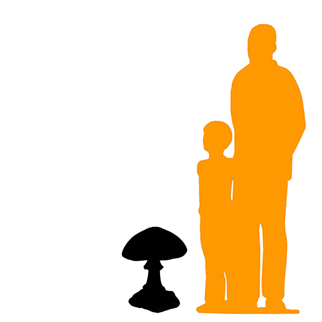 Small Yellow Mushroom Statue