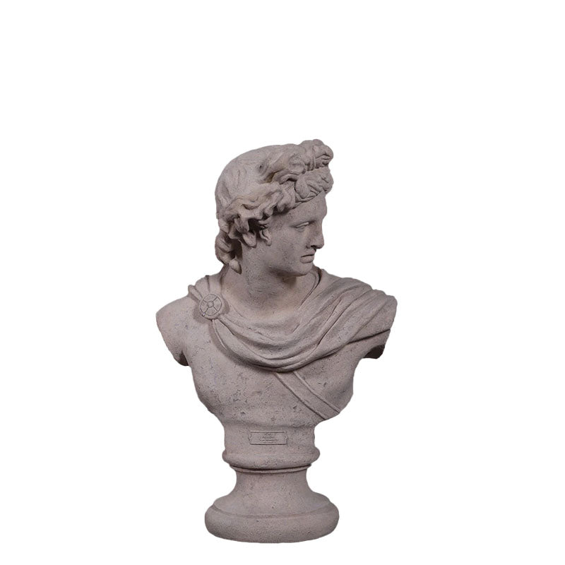 Apollo Stone Bust Statue