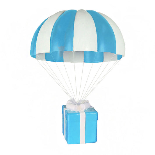 Blue Hanging Parachute Gift Statue