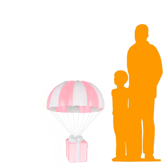 Pink Hanging Parachute Gift Statue