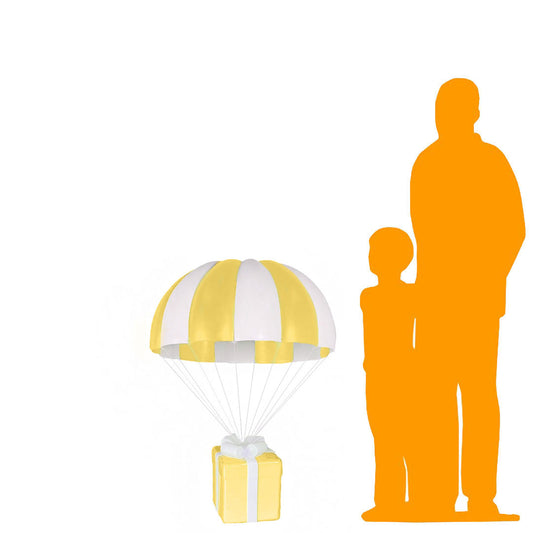 Yellow Hanging Parachute Gift Statue