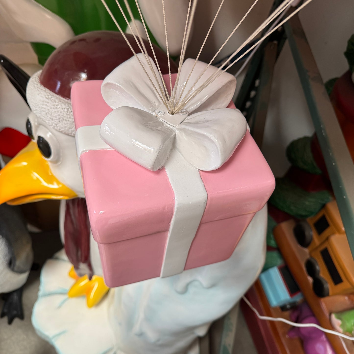 Pink Hanging Parachute Gift Statue