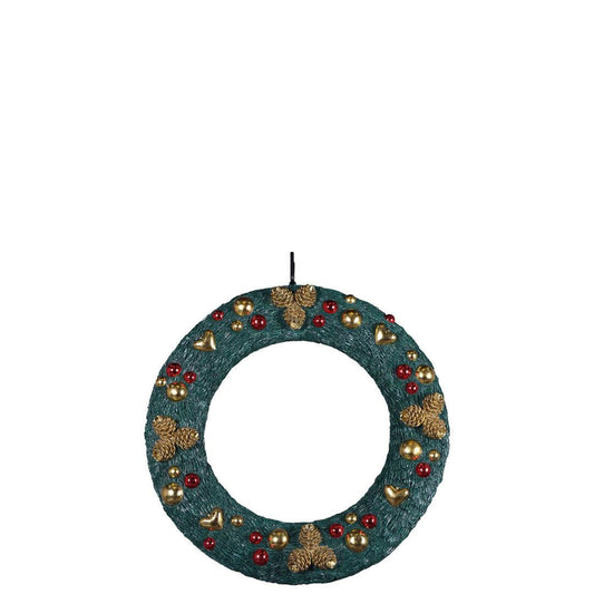 Hanging Christmas Wreath Statue - LM Treasures Prop Rentals