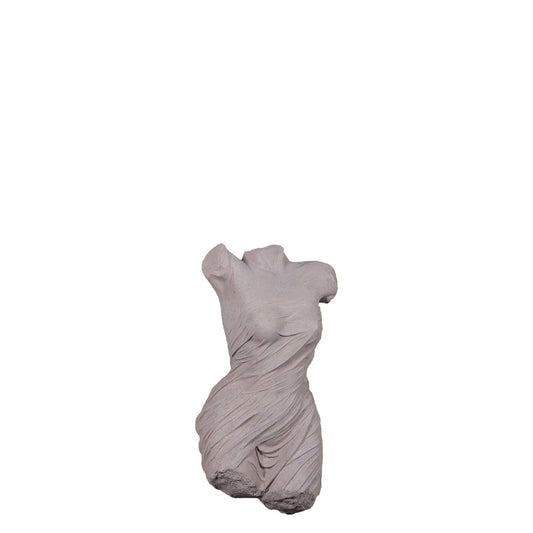 Female Stone Torso Wall Decor Statue