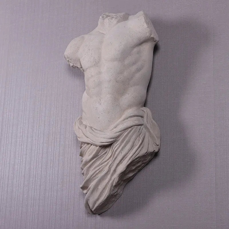Male Stone Torso Wall Decor Statue M0127-210181-H