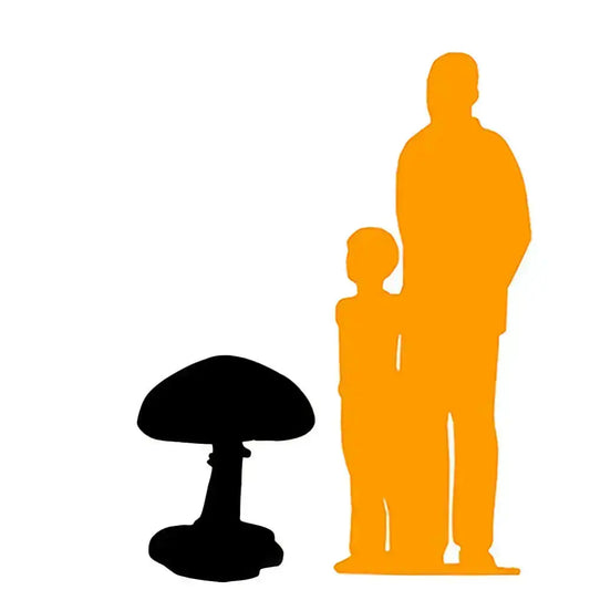 Medium Pink Galaxy Mushroom Statue M0165G-2101-T