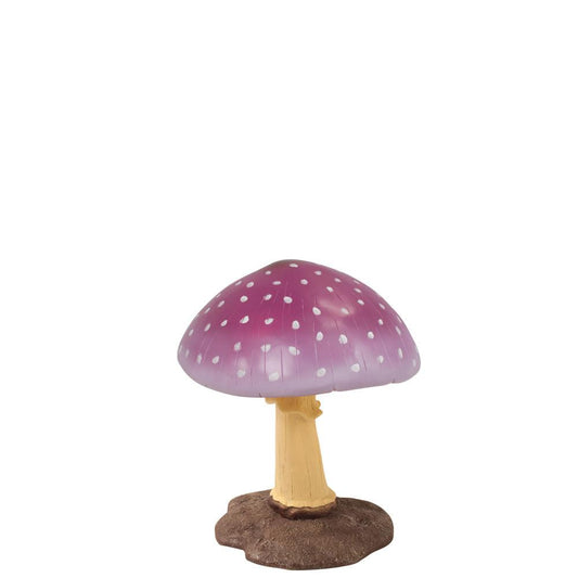 Medium Purple Mushroom Statue - LM Treasures Prop Rentals