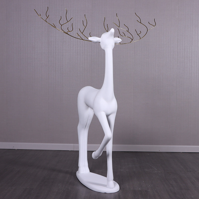 White Reindeer Bling Statue