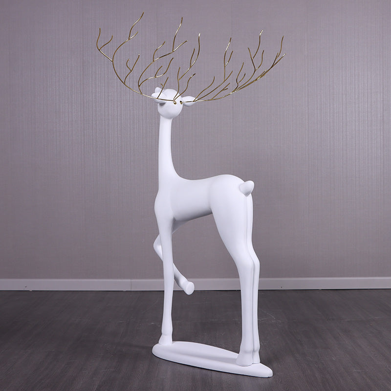 White Reindeer Bling Statue