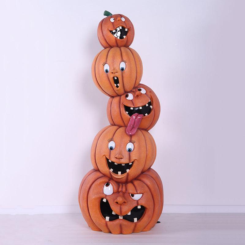 Stacked Crazy Pumpkins Tower