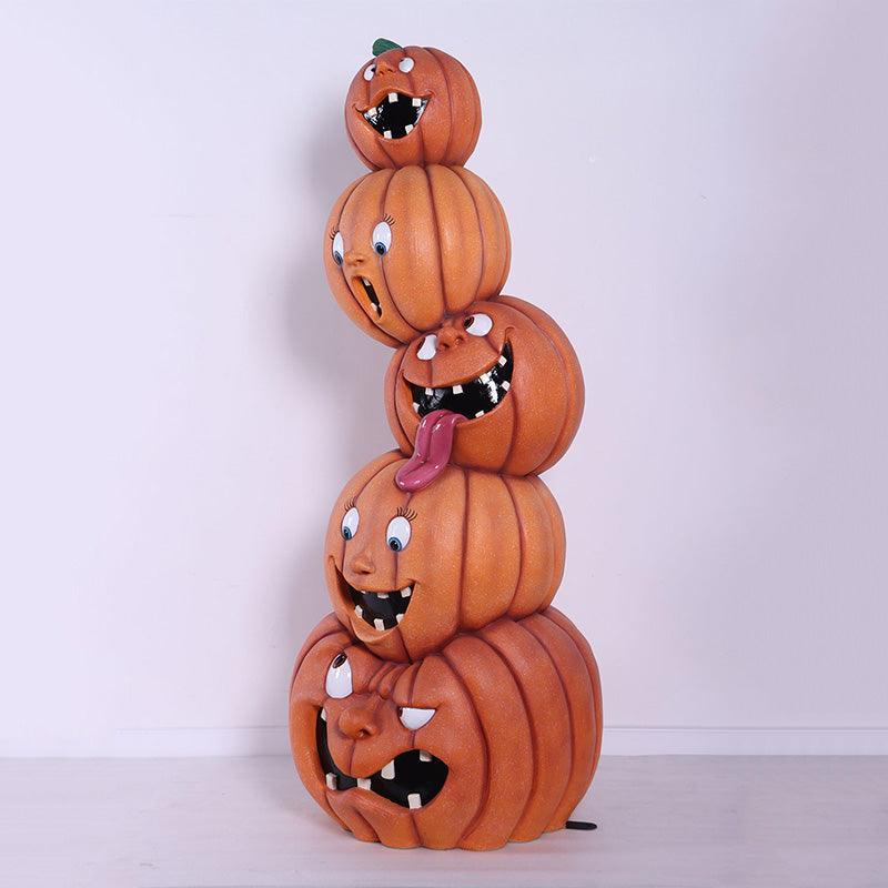 Stacked Crazy Pumpkins Tower