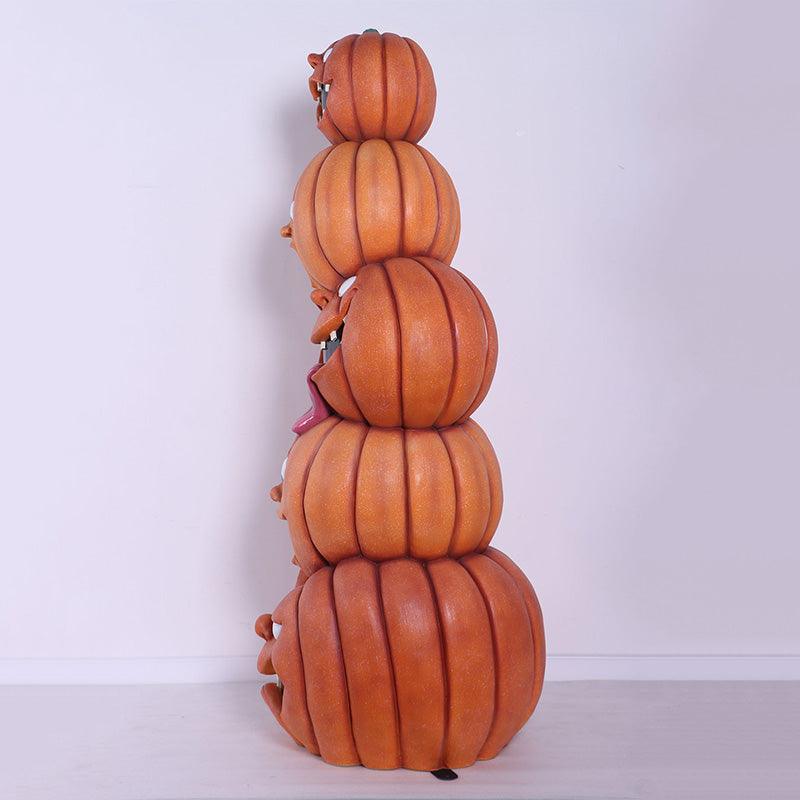 Stacked Crazy Pumpkins Tower