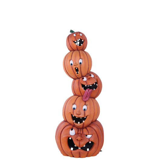 Stacked Crazy Pumpkins Tower