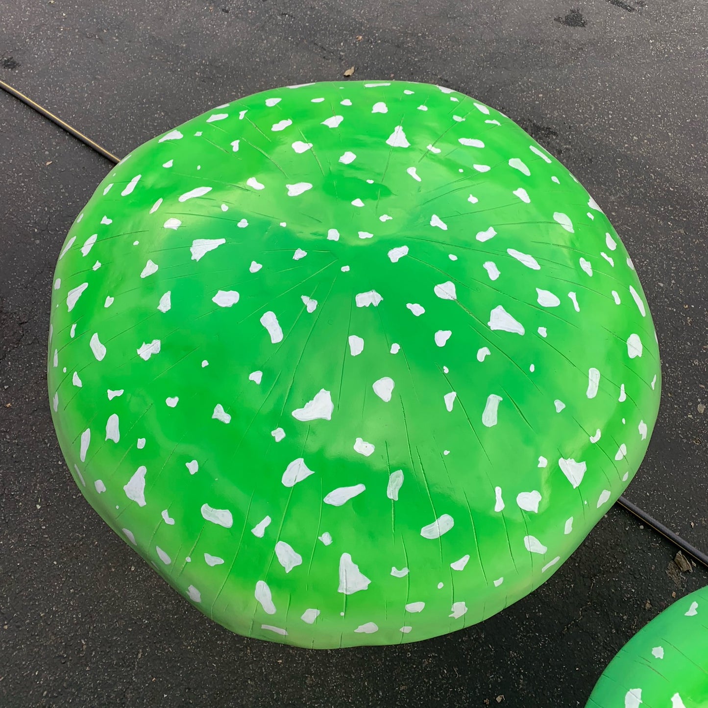 Large Green Mushroom Statue