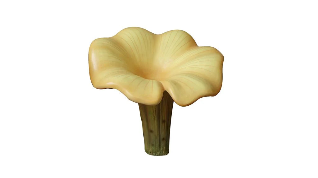 Large Chanterelle Mushroom Statue