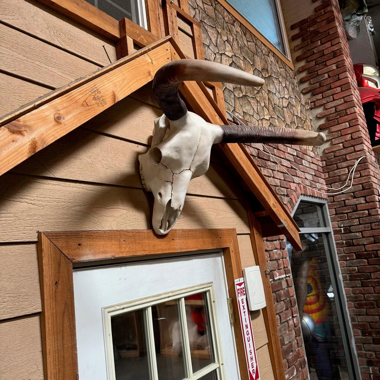 Bull Skull Statue