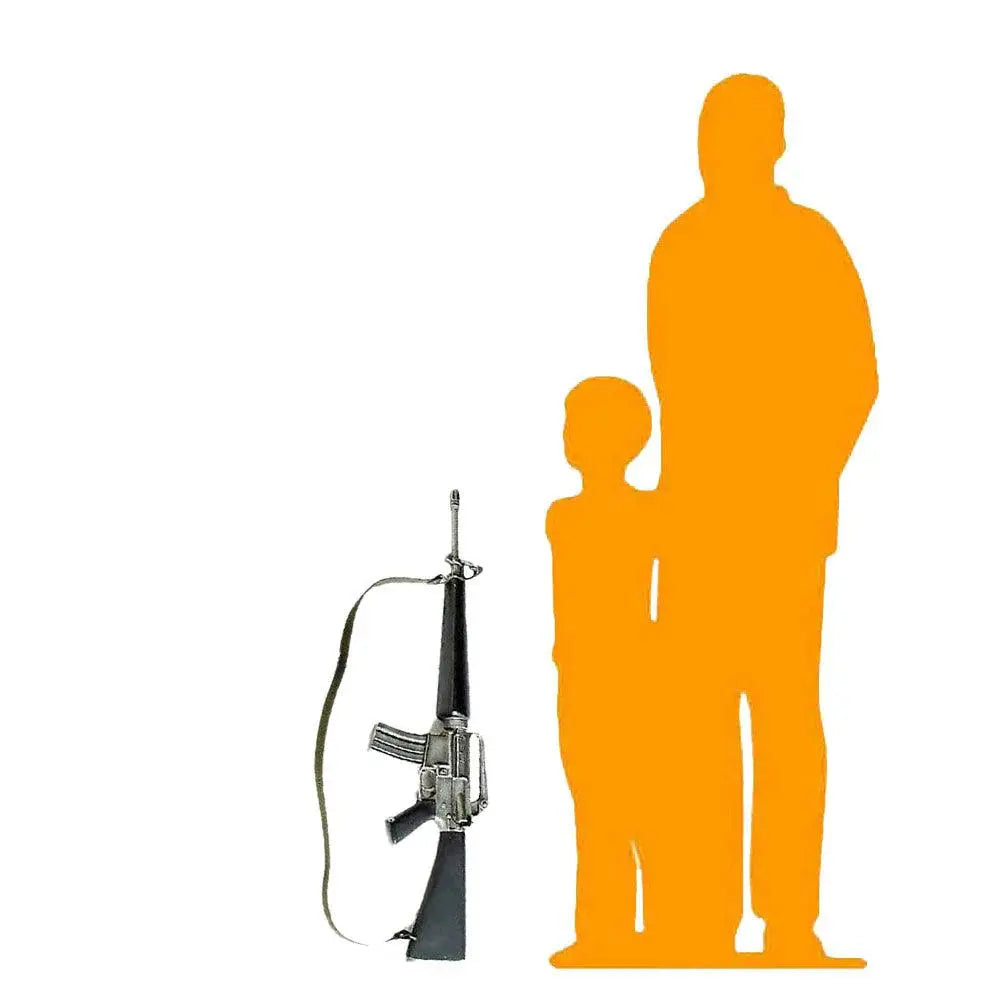 Model M16 Statue Fake Gun Prop M0112-2179-A