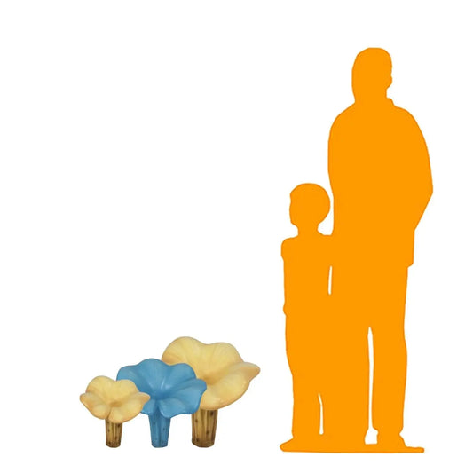 Large Chanterelle Mushroom Statue M0172-2109-T