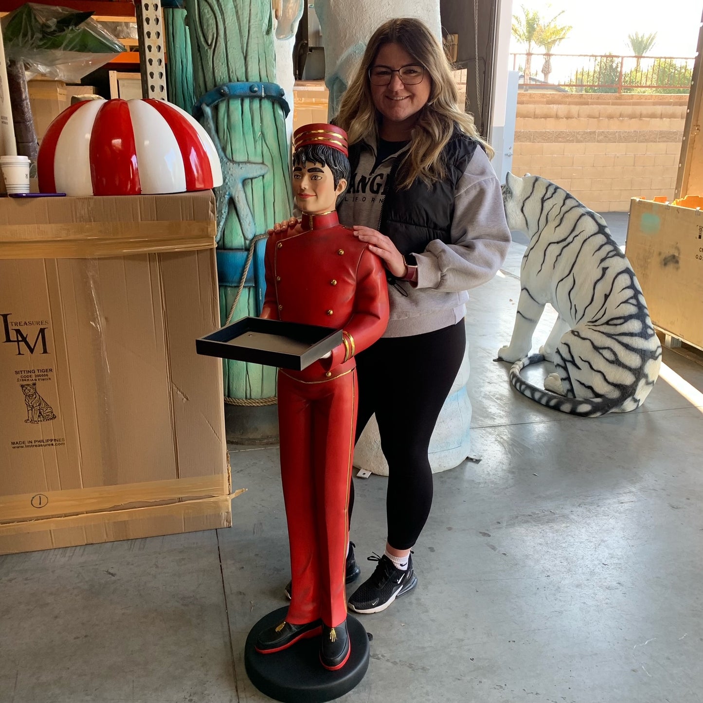 Anime Bell Boy Butler Statue
