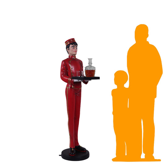 Anime Bell Boy Butler Statue