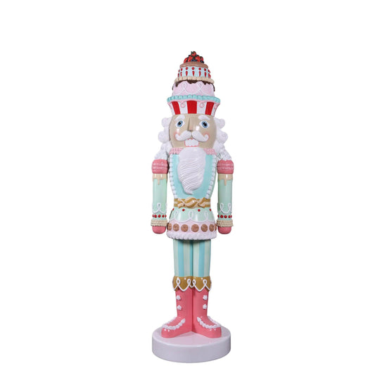 Pastel Cupcake Nutcracker Christmas Statue - LM Treasures Prop Rentals