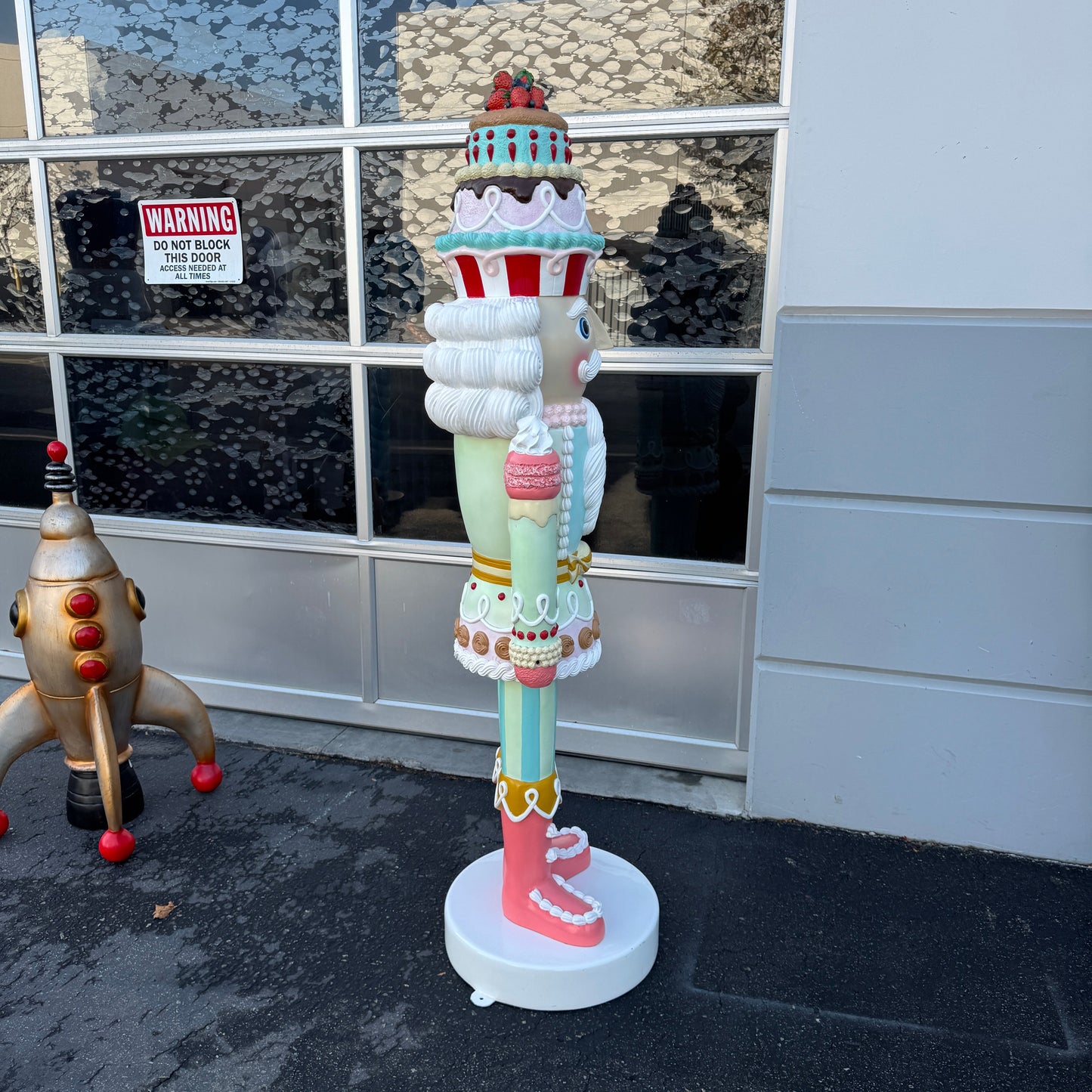 Pastel Cupcake Nutcracker Christmas Statue S0209-220026-H