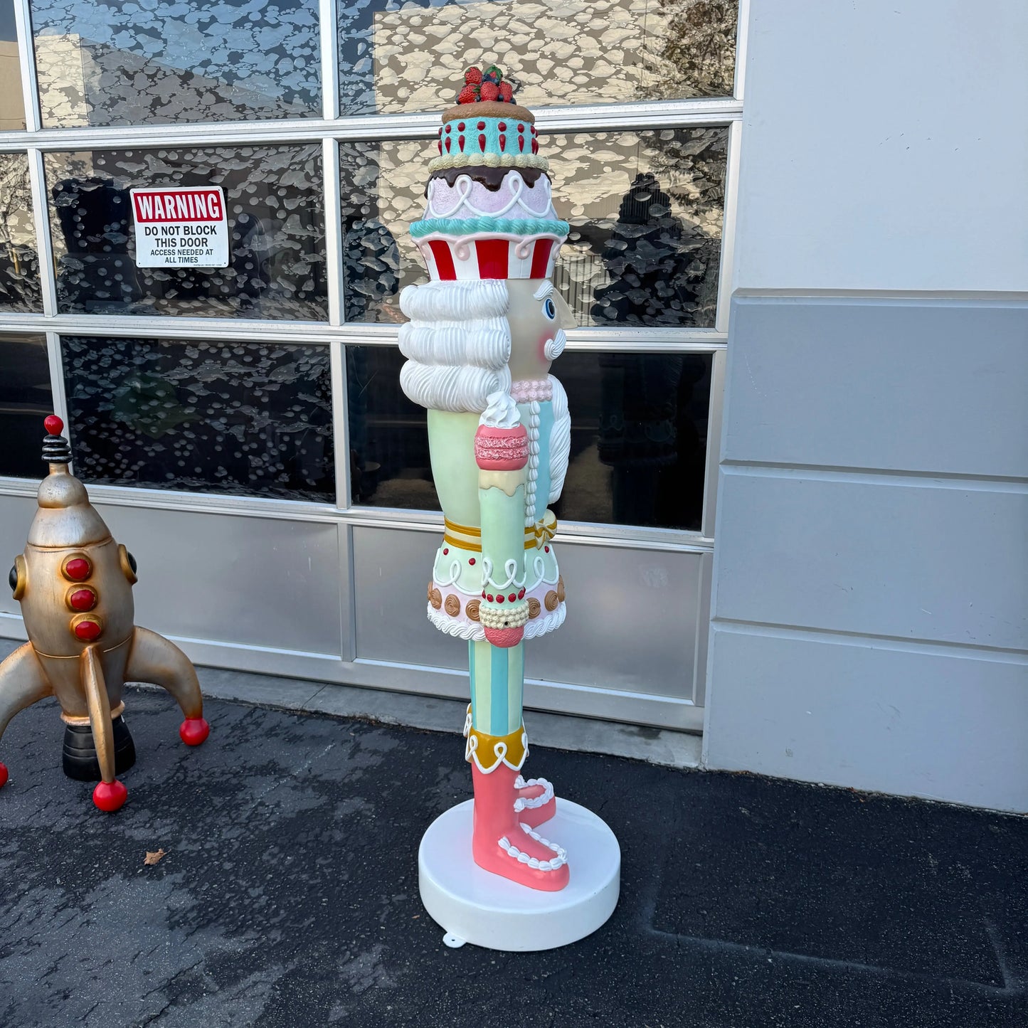 Pastel Cupcake Nutcracker Christmas Statue S0209-220026-H