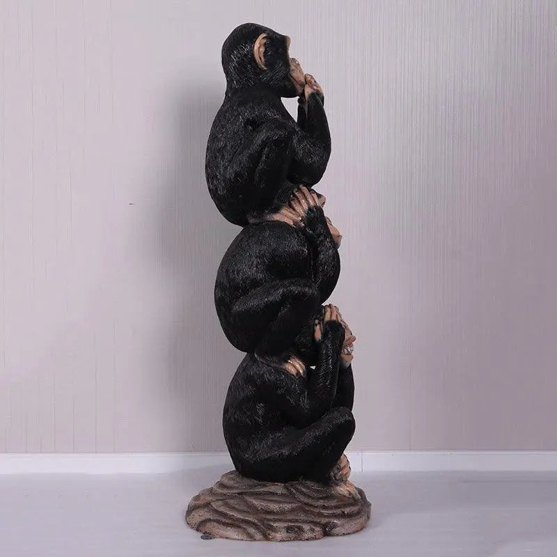 Stacked Three Wise Monkeys Statue A0850-220036-H