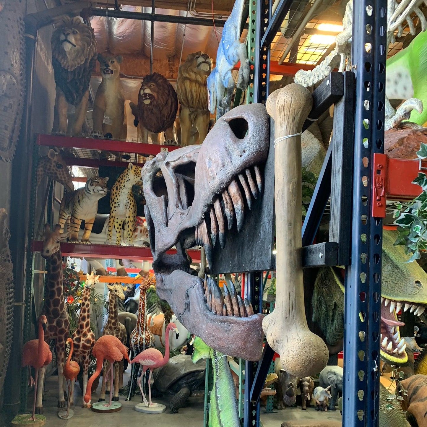 T-Rex Skull Wall Decor Statue