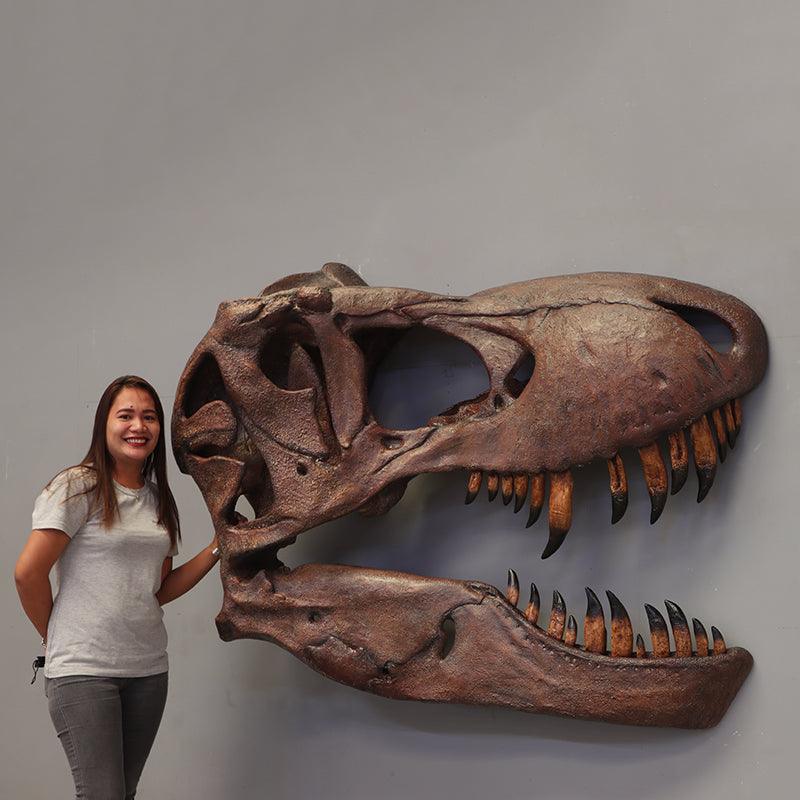 T-Rex Skull Wall Decor Statue