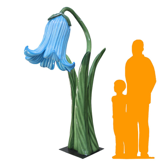 Giant Blue Flower Statue F0232B-2200-5-T