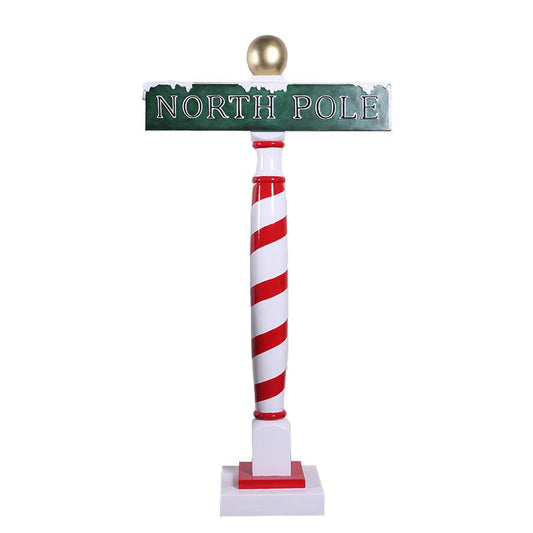 Large North Pole Sign Statue - LM Treasures Prop Rentals