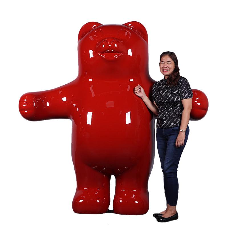 Jumbo Red Gummy Bear Statue - LM Treasures Prop Rentals
