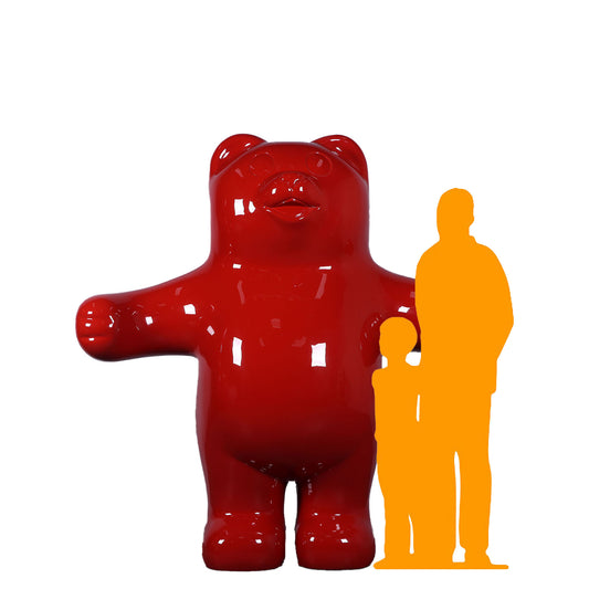 Jumbo Red Gummy Bear Statue