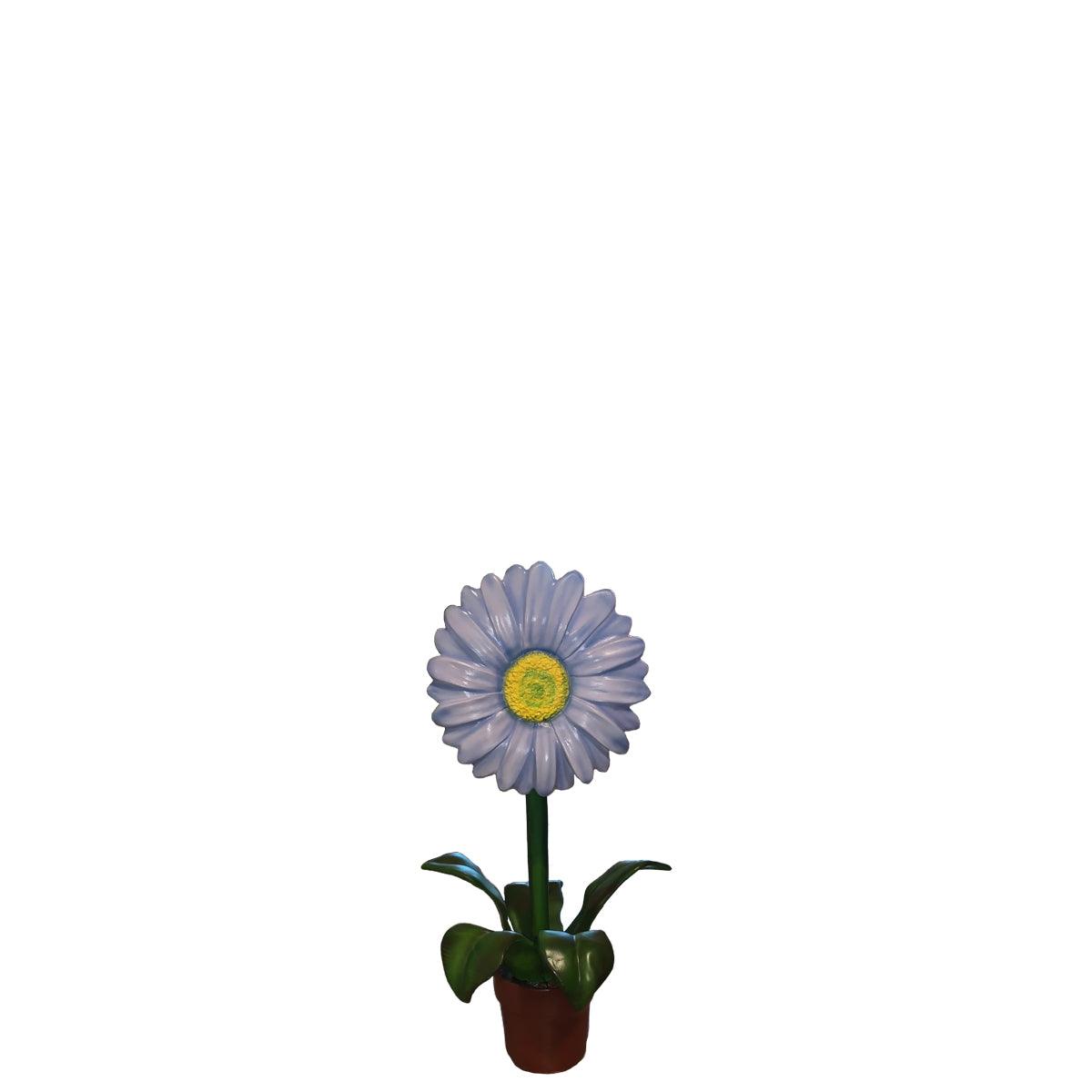 Small Purple Daisy Flower Statue - LM Treasures Prop Rentals