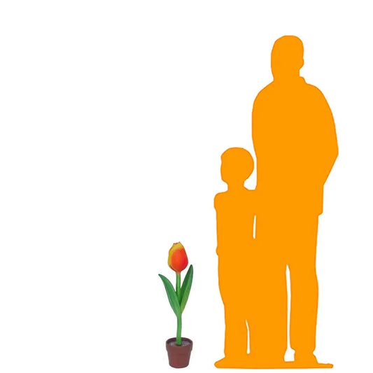 Small Tulip Flower Statue F0136S-2202-A