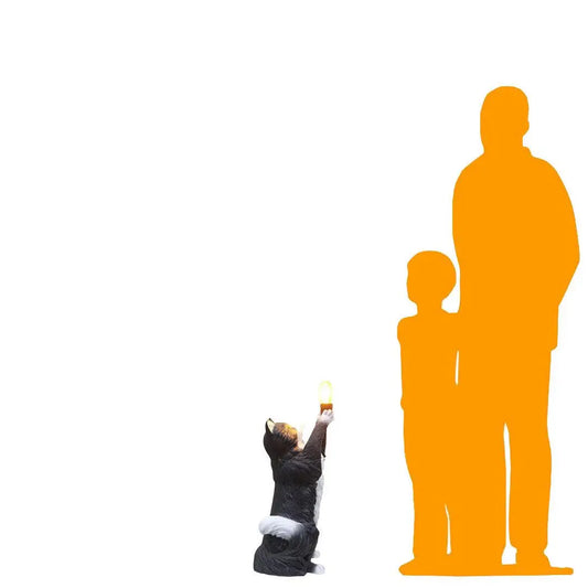 Maine Coon Cat Light Table Top Lamp Statue F0222-230024-H